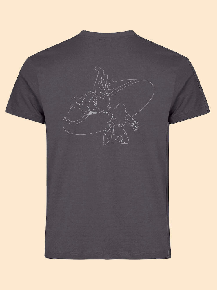 T-shirt gris métal