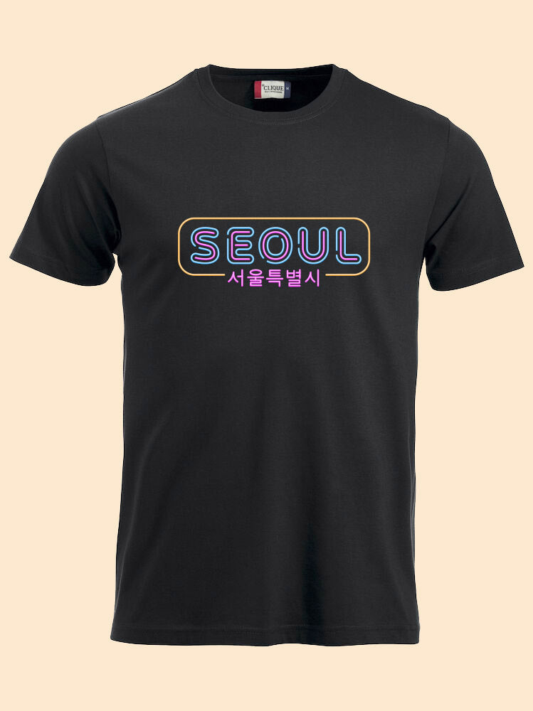 T-shirt Seoul néon