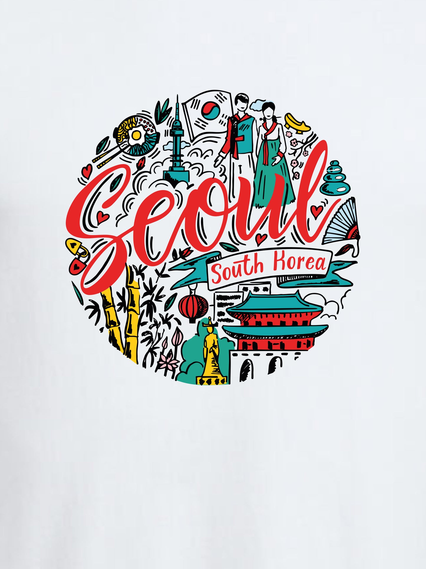 T-shirt Seoul color