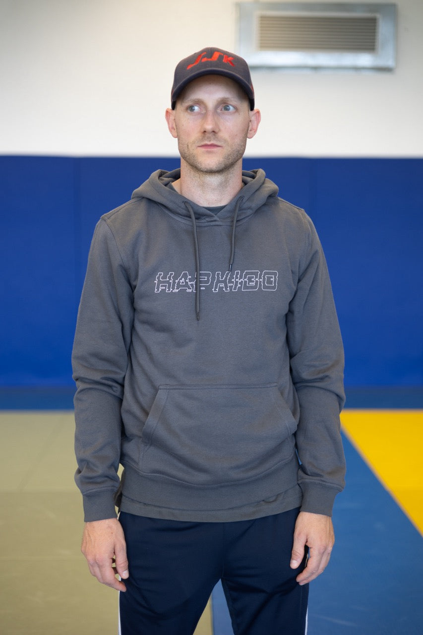 Hoodie gris métal