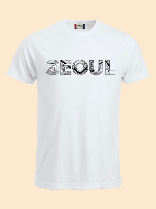 T-shirt Seoul map